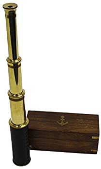 yÁzyAiEgpz15%_uNH[e% Handheld Brass Telescope with Wooden Box: Nautical Pirate Scope [Toy] by Nautical [Toy] [sAi]