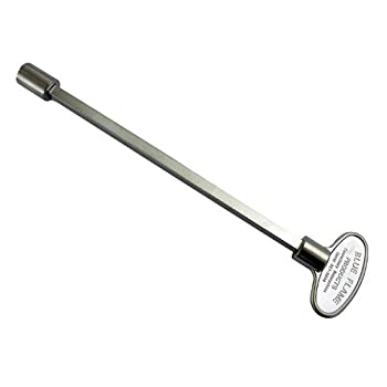 【中古】【輸入品・未使用】Canterbury Enterprises 70010SN Nky.8.06 Tee Handle Valve Key for Fireplace Log Lighter%カンマ% 5/16-Inch x 8-Inch%カンマ% Satin Nickel Finish