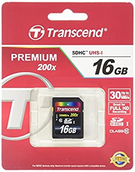 šۡ͢ʡ̤ѡTranscend 16GB SDHC Class 10 Flash Memory Card Up to 30MB/s (TS16GSDHC10E) [¹͢]