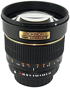 【中古】【輸入品・未使用】Rokinon 85M-P 85mm f/1.4 Aspherical Lens for Pentax (Black) [並行輸入品]