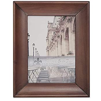 【中古】【輸入品 未使用】Lawrence Frames 5x7 Whitney Burnished Walnut Wood Picture Frame Brown 並行輸入品