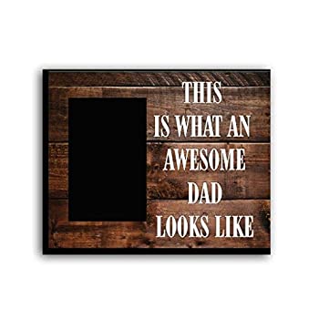 【中古】【輸入品・未使用】This is What an Awesome Dad Looks Like Picture Frame Gift for DAD - Happy Father's Day Picture Frame - Holds 4x6 Photo - Great%カンマ% Dad