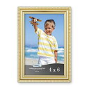 【中古】【輸入品 未使用】Icona Bay 4x6 Picture Frames (1 Pack カンマ Gold) Picture Frame Set カンマ Wall Mount or Table Top カンマ Inspirations Collection 並行輸入品