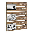 yÁzyAiEgpzStonebriar Inspirational Wood Collage Picture Frame with Rustic Metal Clips [sAi]