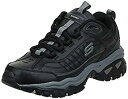 【中古】【輸入品 未使用】Skechers Men 039 s Energy Afterburn Lace-Up Sneaker カンマ Black/Gray カンマ 9.5 M US