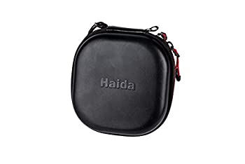 Haida HD4480L 5 フィルター ラージ ハード べっ甲 収納/トラベルジッパーケース カラビナ付き 最大112mmフィルターに対応