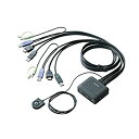 【中古】エレコム KVMスイッチ hdmi usb 切替器 スピーカー 手元スイッチ 2台 KVM-HDHDU2