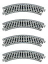 【中古】KATO Nゲージ ユニトラックコンパクト曲線線路R150-45° 4本入 20-174 鉄道模型用品|詳細画像