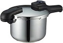 【中古-非常に良い】パール金属 圧力鍋 4.5L IH対応 3層底 切り替え式 レシピ付 クイックエコ H-5041