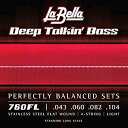 【中古】La Bella 760FL/Deep Talkin' Bass/Light/043-104/Stainless Flat Wound当店取り扱いの中古品についてこちらの商品は中古品となっております。 付属品の有無については入荷の度異なり、商品タイトルに付属品についての記載がない場合もございますので、ご不明な場合はメッセージにてお問い合わせください。 買取時より付属していたものはお付けしておりますが、付属品や消耗品に保証はございません。中古品のため、使用に影響ない程度の使用感・経年劣化（傷、汚れなど）がある場合がございますのでご了承下さい。また、中古品の特性上ギフトには適しておりません。当店は専門店ではございませんので、製品に関する詳細や設定方法はメーカーへ直接お問い合わせいただきますようお願い致します。 画像はイメージ写真です。ビデオデッキ、各プレーヤーなど在庫品によってリモコンが付属してない場合がございます。限定版の付属品、ダウンロードコードなどの付属品は無しとお考え下さい。中古品の場合、基本的に説明書・外箱・ドライバーインストール用のCD-ROMはついておりませんので、ご了承の上お買求め下さい。当店での中古表記のトレーディングカードはプレイ用でございます。中古買取り品の為、細かなキズ・白欠け・多少の使用感がございますのでご了承下さいませ。ご返品について当店販売の中古品につきまして、初期不良に限り商品到着から7日間はご返品を受付けておりますので 到着後、なるべく早く動作確認や商品確認をお願い致します。1週間を超えてのご連絡のあったものは、ご返品不可となりますのでご了承下さい。中古品につきましては商品の特性上、お客様都合のご返品は原則としてお受けしておりません。ご注文からお届けまでご注文は24時間受け付けております。当店販売の中古品のお届けは国内倉庫からの発送の場合は3営業日〜10営業日前後とお考え下さい。 海外倉庫からの発送の場合は、一旦国内委託倉庫へ国際便にて配送の後にお客様へお送り致しますので、お届けまで3週間から1カ月ほどお時間を頂戴致します。※併売品の為、在庫切れの場合はご連絡させて頂きます。※離島、北海道、九州、沖縄は遅れる場合がございます。予めご了承下さい。※ご注文後、当店より確認のメールをする場合がございます。ご返信が無い場合キャンセルとなりますので予めご了承くださいませ。