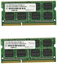 【中古-非常に良い】アドテック DDR3 1333/PC3-10600 SO-DIMM 8GB×2枚組 ADS10600N-8GW