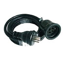 【未使用】【中古】新東電器(S.T.D) 動力用1個口延長コード 10m ブラック 20A−10M