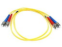 【中古】【輸入品・未使用】Monoprice 光ファイバーケーブル ST/ST シングルモード デュプレックス - 1メートル (9/125タイプ) - イエロ...