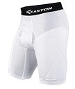 【中古】【輸入品・未使用】(X-Large & White) - Easton Youth Extra Protective Sliding Short
