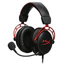 【中古】【輸入品 未使用】キングストン Kingston ゲーミング ヘッドセット HyperX Cloud Alpha レッド/ブラック インライン音量コントロールBox付属 並行輸入品-HS