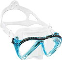 【中古】【輸入品・未使用】CRESSI LINCE SMALL FIT MASK ダイビングマスク フリーダイビング シュノーケリング 大人用 (アクアマリン)