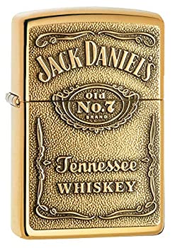 【中古】【輸入品・未使用】ZIPPO(ジッポー) Jack Daniel's Lighters (ジャック ダニエル ライター) 日本未発売 High Polish Brass Emblem [並行輸入品]