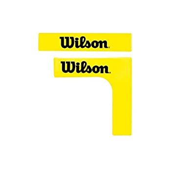 【中古】【輸入品・未使用】Wilson(ウイルソン) テニス 簡易コートライン STARTER COURT LINES(スターターコートラインズ) コーナー4個+直線12個 イエロー WRZ2573 ウィルソ