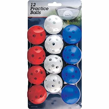 šۡ͢ʡ̤ѡ(Red/White/Blue) - Intech Practise Balls with holes%% 12 Pack