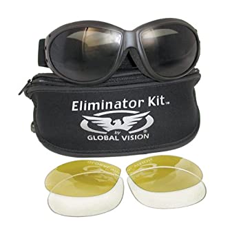 yÁzyAiEgpzEliminator Global Vision Kit #2 (3 Lenses - Smoke%J}% Clear & Yellow Tint) by Global Vision Eyewear