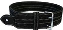 【中古】【輸入品・未使用】(Large) - Ader Leather Power Lifting Weight Belt- 10cm Black 1