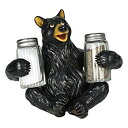 【中古】【輸入品・未使用】(Bear) - River's Edge Hand Painted Poly Resin Salt and Pepper Shake...