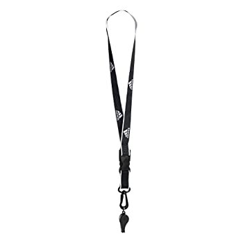 【中古】【輸入品・未使用】Adidas Coach'S Lanyard And Whistle Ii%カンマ% Black/White