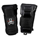 šۡ͢ʡ̤ѡTriple 8 Wristsaver Slide-On Black Junior Wrist Guards by Triple Eight