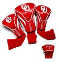 【中古】【輸入品・未使用】Team Golf 24494 Oklahoma Sooners 3 Pack Contour Fit Headcover