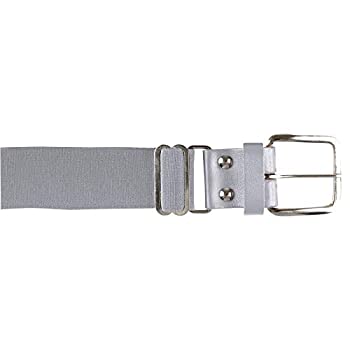 yÁzyAiEgpz(28-130cm %J}% Grey) - Champro Elastic Baseball Belt with 3.8cm Leather Tab