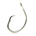 yÁzyAiEgpz(13/0) - Mustad Classic 2 Extra Strong Reversed Offset Point Open Ring Duratin Circle Hook (Pack of 100)