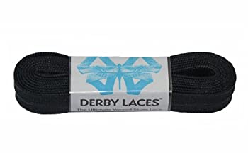 【中古】【輸入品 未使用】Solid Black 84 Inch Waxed Skate Lace - Derby Laces for Roller Derby カンマ Hockey and Ice Skates カンマ and Boots by Derby Laces