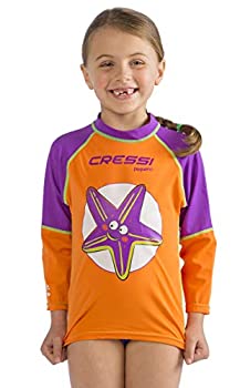 yÁzyAiEgpzCressi Violet Pequeno filles enfants UV UPF + 50?Sun Protection Rashguard etoile de mer grand