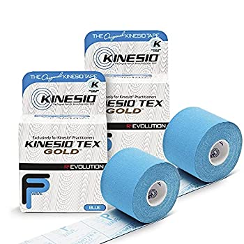 yÁzyAiEgpzNEW Kinesio Tex Gold FP (FingerPrint) Tape - Blue - 2%_uNH[e% x 16.4' (Pack of 2 Rolls) by Kinesio