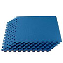 【中古】【輸入品・未使用】We Sellマット2?x 2?x 3?/ 4?%ダブルクォーテ% Thick Foam酷使エクササイズジムマット 24 SQFT (6 Tiles + Borders)(4)