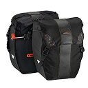 【中古】【輸入品・未使用】IberaイベラPakRak自転車用 全天候型2点セットパニエバッグ 着脱が容易なクリップ式 レインカバー付き