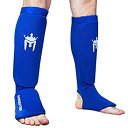 【中古】【輸入品・未使用】Meister MMA 伸縮性生地 すね & 甲パッド入りガード(ペア)