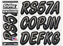 【中古】【輸入品・未使用】STIFFIE Whiplineチャコール/ブラック3?%ダブルクォーテ%英数字登録識別番号ステッカーデカールforボート個人Wate...