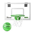 yÁzyAiEgpzSKLZ Pro Mini Hoop Midnight Basketball Hoop%J}% Glow In The Dark + Kids Basketball Hoop%J}% White/Green%J}% 18%_uNH[e% x 12%_u