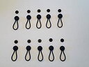 【中古】【輸入品・未使用】Stayput Black Shock Cord & Fastener for Canvas Covers%カンマ% 10 Pack(4)
