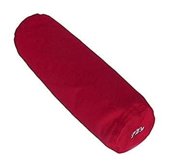 【中古】【輸入品 未使用】(Red) - Yoga Neck Bolster/Cushion Ergonomic Restorative Pillow Buckwheat Hull Filling