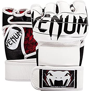 【中古】【輸入品・未使用】VENUM MMAファイトグローブ Undisputed（アンディスピューテッド） （白） (L/XL)