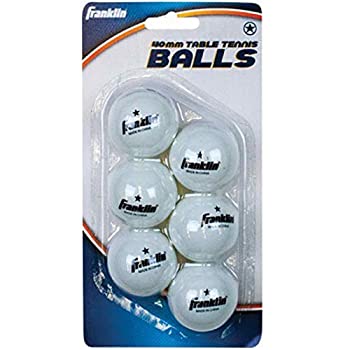 yÁzyAiEgpz(6) - Franklin Sports Industry 57113 Table Tennis Balls%J}% 1-Star%J}% White%J}% 6-Pk.