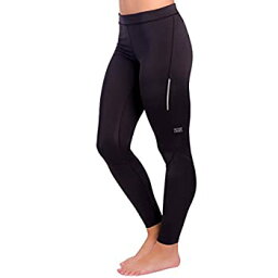 【中古】【輸入品・未使用】(X-Small%カンマ% Black) - Zensah Women's XT Running Compression Tights