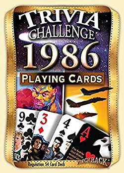 yÁzyAiEgpz[tbNobNfBA]Flickback Media%J}% Inc. 1986 Trivia Playing Cards: 30th Birthday Gift or 30th Anniversary Gift 4675680 [s
