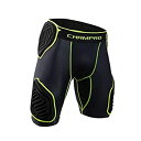 【中古】【輸入品・未使用】(Youth X-Large%カンマ% Charcoal%カンマ% Black Inset) - CHAMPRO Bull Rush 5-Pc Girdle