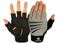 【中古】【輸入品・未使用】Bionic Glove Men 'sクロストレーニングシューズ指なし手袋W/Natural Fitテクノロジー、グレー/オレンジ(ペア) 3L(4)