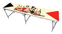 【中古】【輸入品・未使用】8?' Folding Beer Pong Table withボトルOpener、ボールラックと6?Pong Balls???Pin Up Girlsデザイン???by..