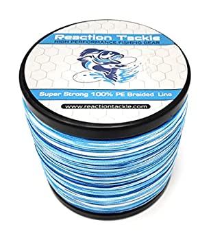 【中古】【輸入品・未使用】Reaction Tackle 編組フィッシングライン ブルー迷彩 30ポンド 1000ヤード