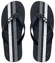 【中古】【輸入品・未使用】(Mens 7/8%カンマ% Black/White) - Showaflops Big Boys' Foam Antimicrobial Shower & Water Sandals For Pool